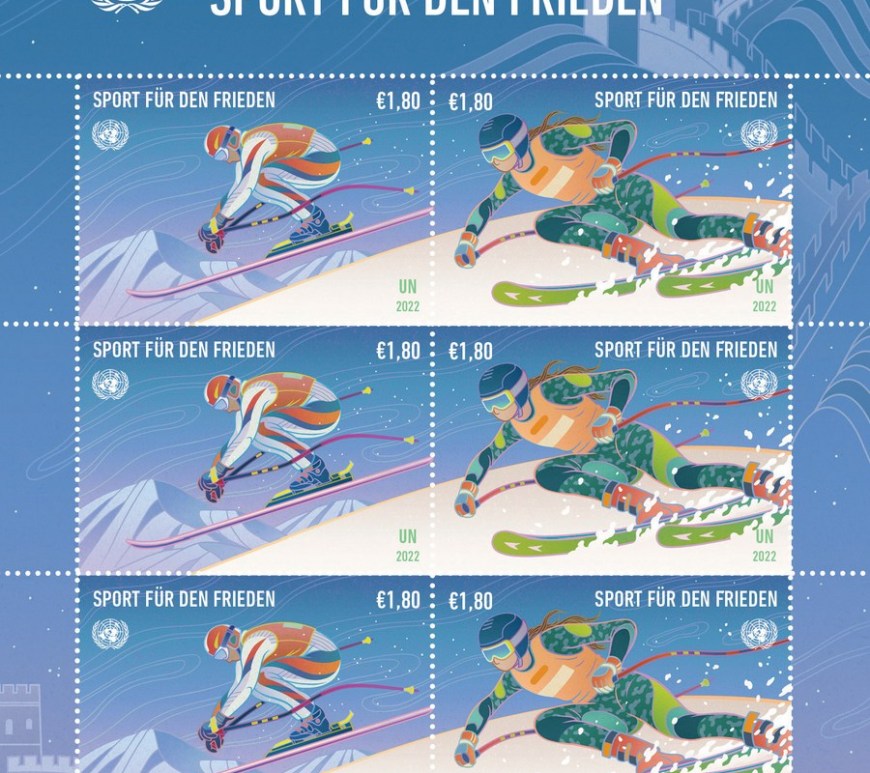 Sellos postales sobre Juegos Olímpicos de Invierno de Beijing 2022